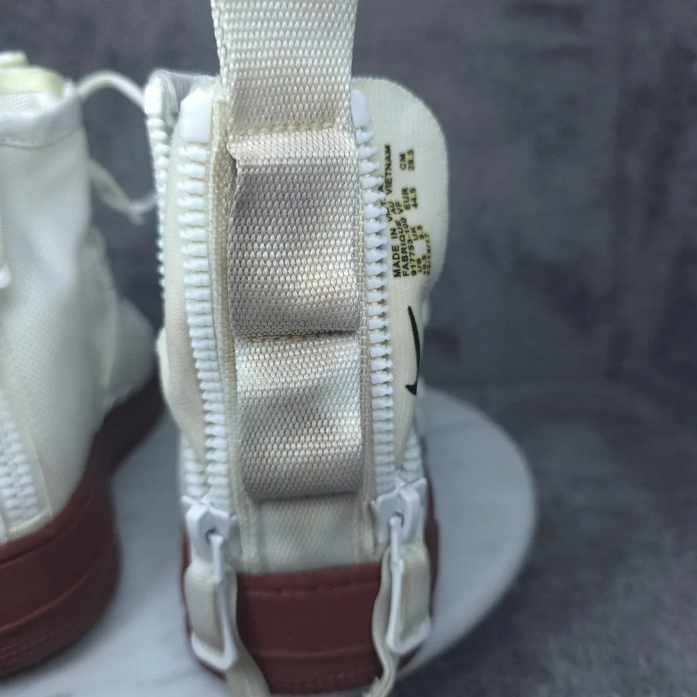 Nike SF Air Force 1 Mid Shoes Mens Size 10.5 White Red Sneakers 917753-100